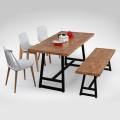 [Choyu Chair, Anderson Dining Table, Anderson Dining Bench, Plug + Square Leg Chair & Plug + Round Leg Chair]<br />